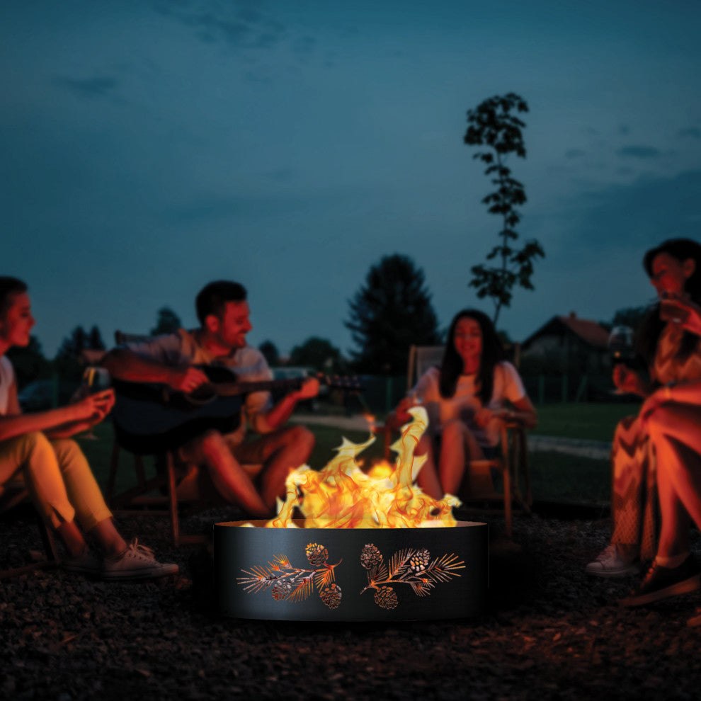 Pine and Bough Fire Ring, 30", 30