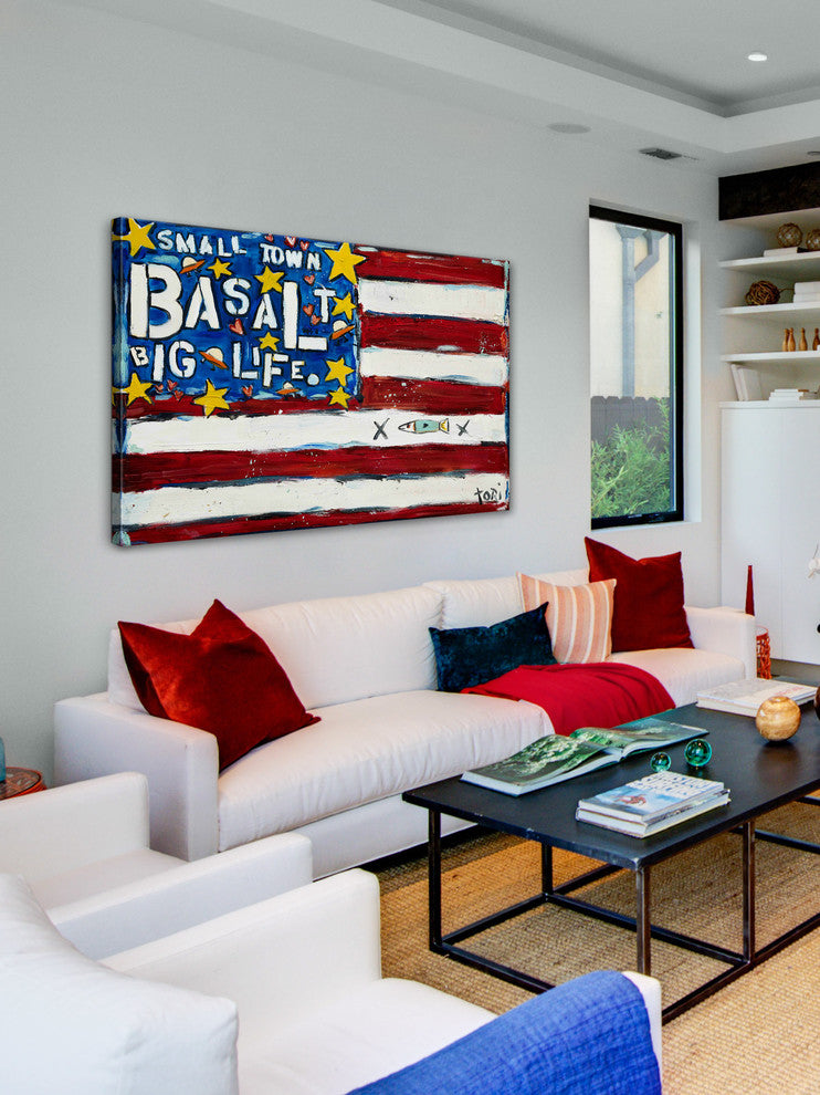 "Basalt Flag" Painting Print on Canvas by Tori Campisi