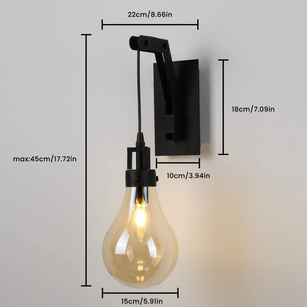 Simplicity Wall Sconce Light Fixture industrial retro wall lighting fixture