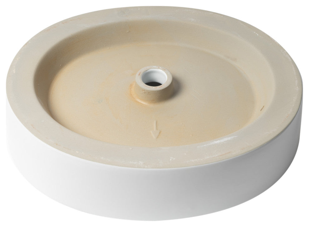 Alfi Brand Abc911 White 22" Oval Above Mount Ceramic Sink