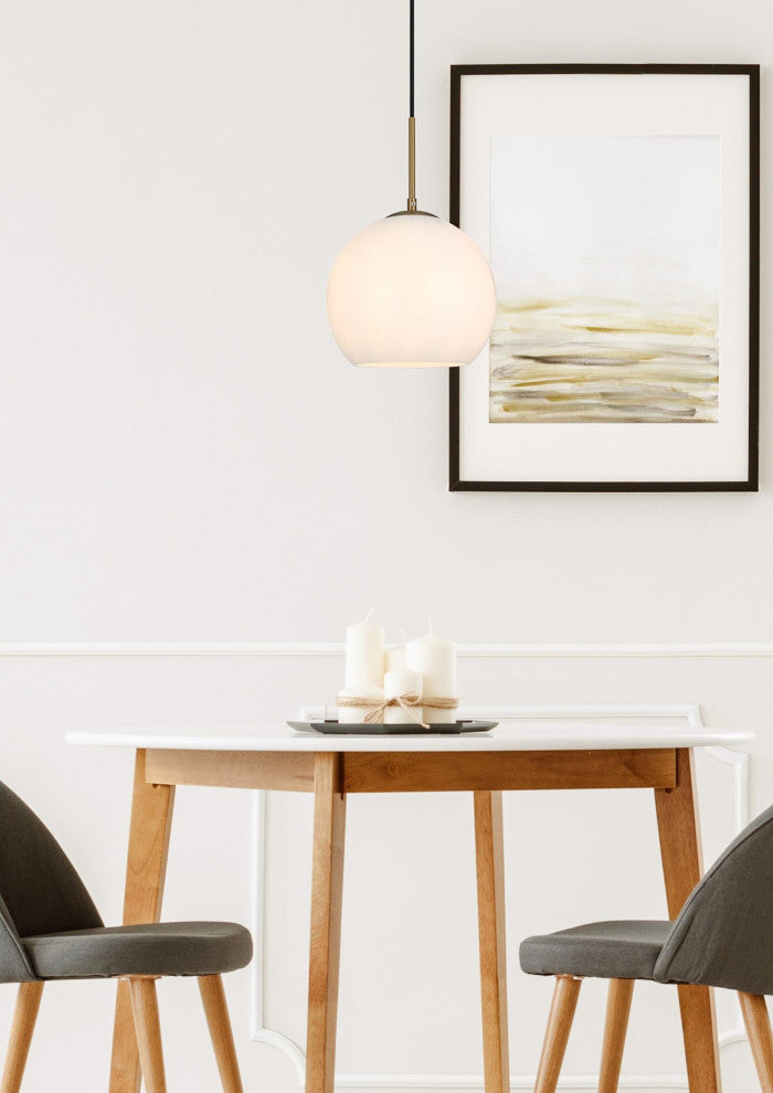 Elegant Lighting LD2213 Baxter 10"W Pendant - Satin Gold