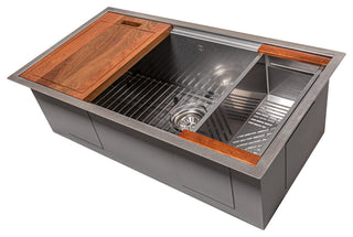 33" Garmisch Undermount Fingerprint Resistant Stainless Steel Kitchen Sink