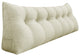 Bed Rest Wedge Pillow, Back Support Lumbar Pillow, Sofa Pillow, Ivory, 71x20x8