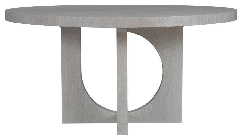 Misty Gray Apostrophe Round Dining Table