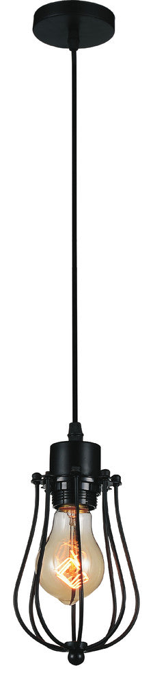 Tomaso 1 Light Down Mini Pendant With Black Finish