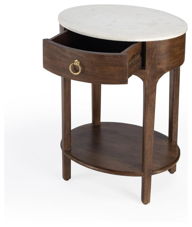 Butler Specialty Company, Ellen Marble Nightstand, Brown