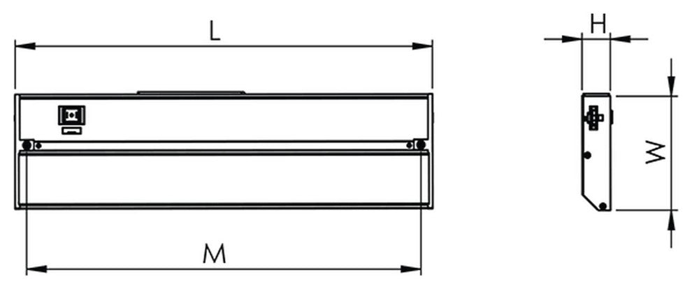 Noble Pro LED Undercabinet, White, 14"