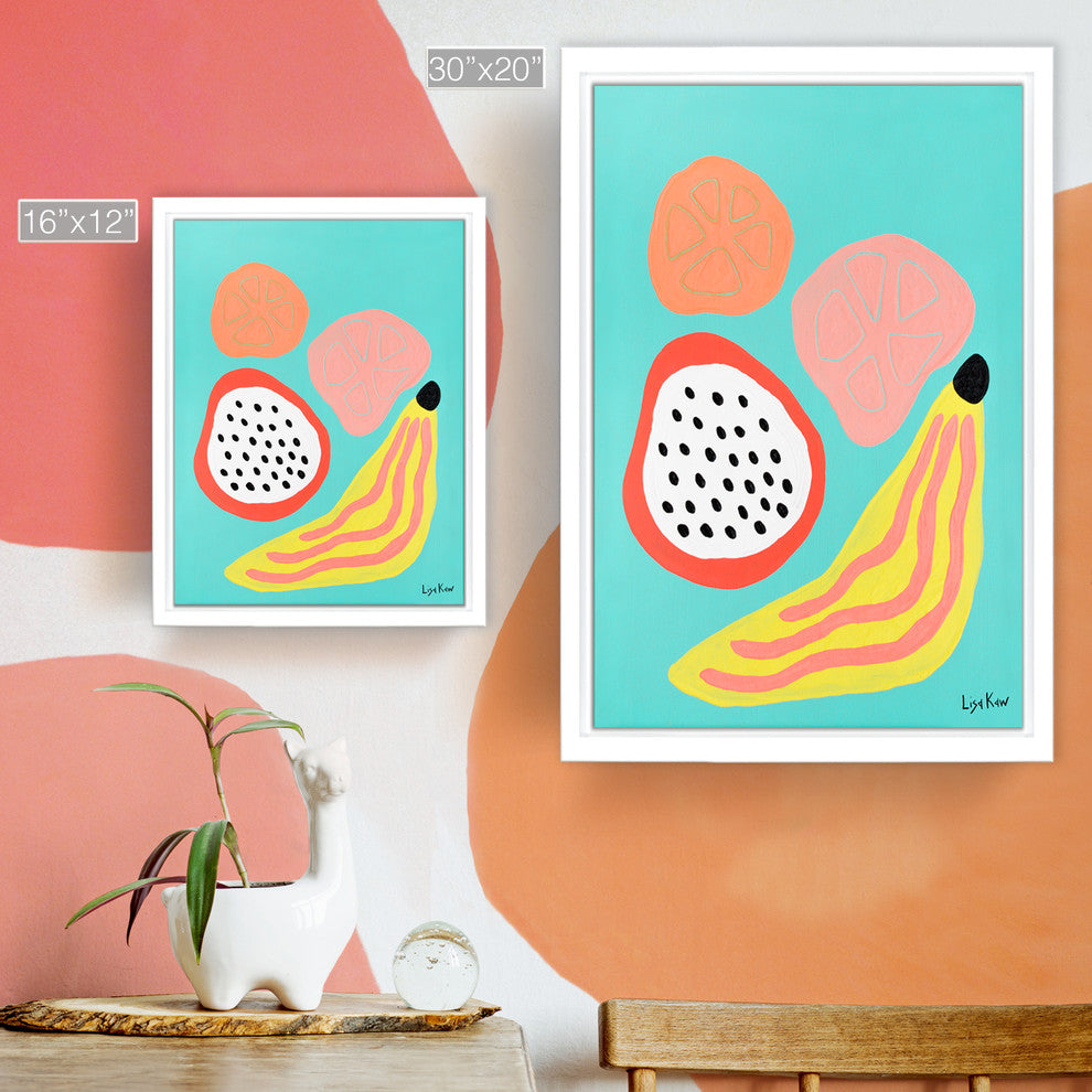 Fruity Friday Framed Canvas Tropical Wall Art