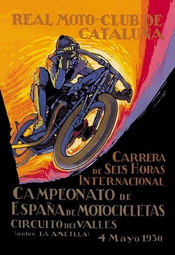 Real Motor Club of Cataluna - 6 Hour Race- Canvas Poster 20" x 30"