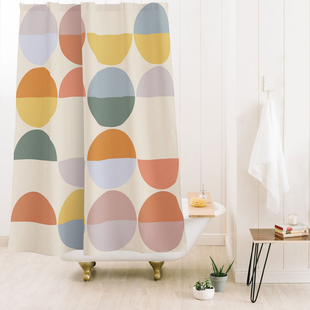Alisa Galitsyna Pastel Geometric Shapes 2 Shower Curtain