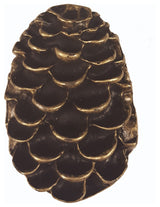 Pinecone Cabinet Knob, Antique Brass