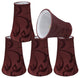 Aspen Creative 30249-5 Bell Chandelier Clip-On Lamp Shade Red 2-1/2"x 4" x 5"
