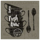 "Linen Coffee III" Digital Paper Print by Sue Schlabach, 32"x32"
