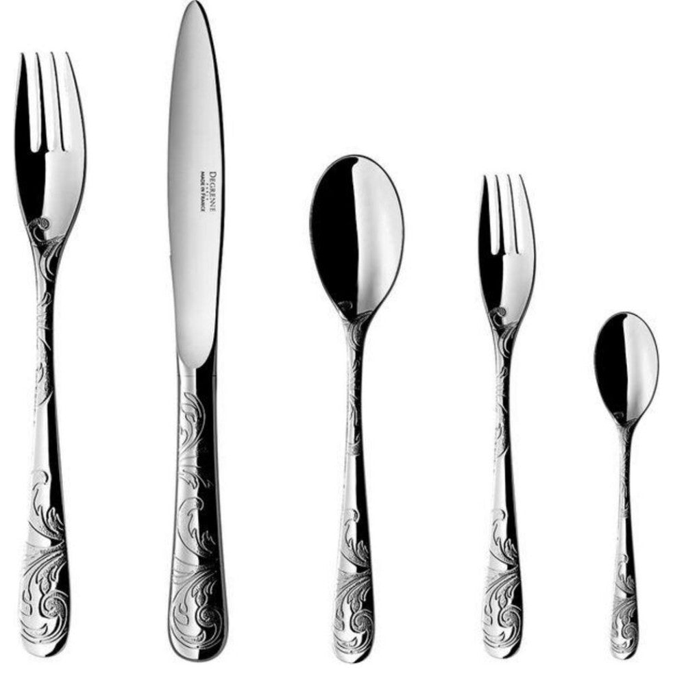 Degrenne Aquatic Couture Flatware Set | 5 Pieces