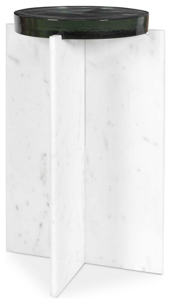 Uttermost Olina Marble Outdoor Accent Table