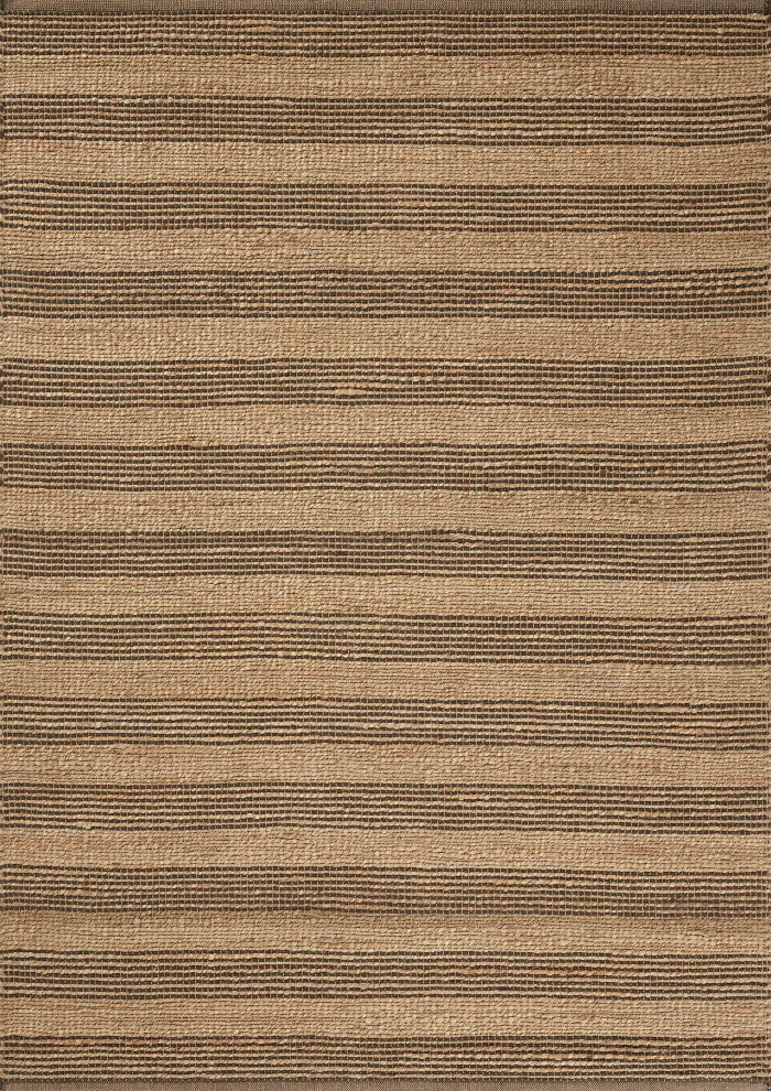 Chris Loves Julia x Loloi Judy Natural / Chocolate 2'-6" x 7'-6" Runner Rug