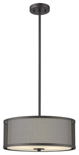 CHLOE Lighting JULIANA 3-Light Rubbed Bronze Ceiling Pendant 16"