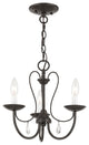 Mirabella 3-Light Chandelier, English Bronze