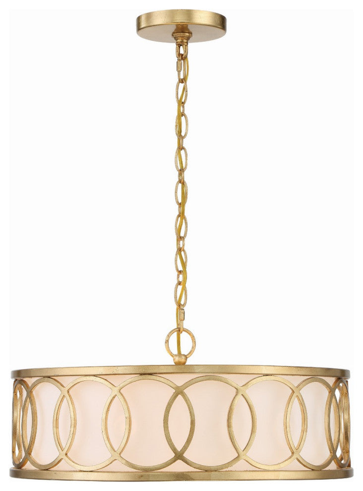 Graham 6-Light Chandelier, Antique Gold