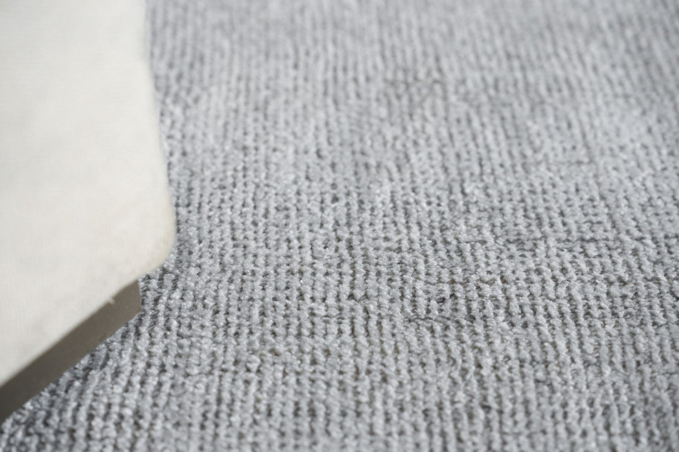 Poliforma Handloomed Polyester Light Beige Area Rug, 6'x9'