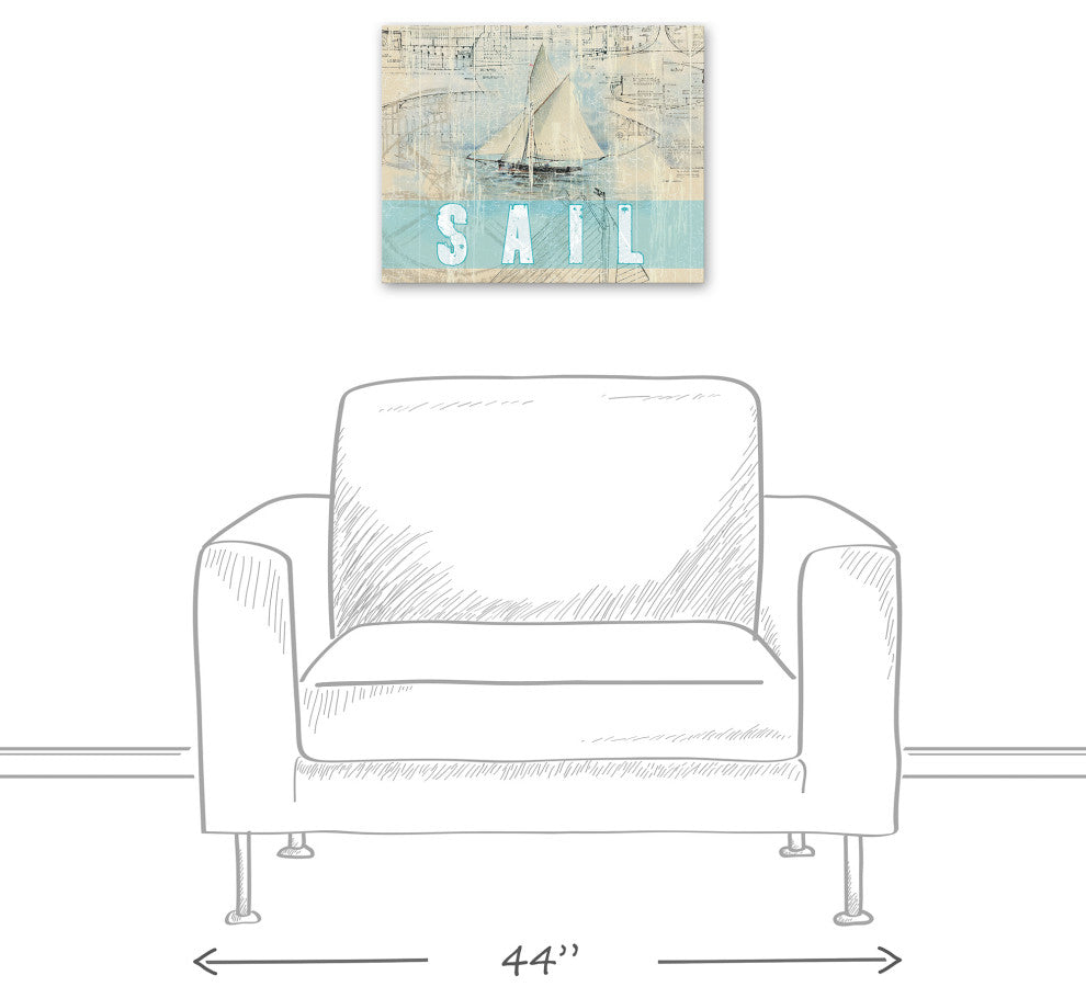 Gone Sailing 20x16 Canvas Wall Art
