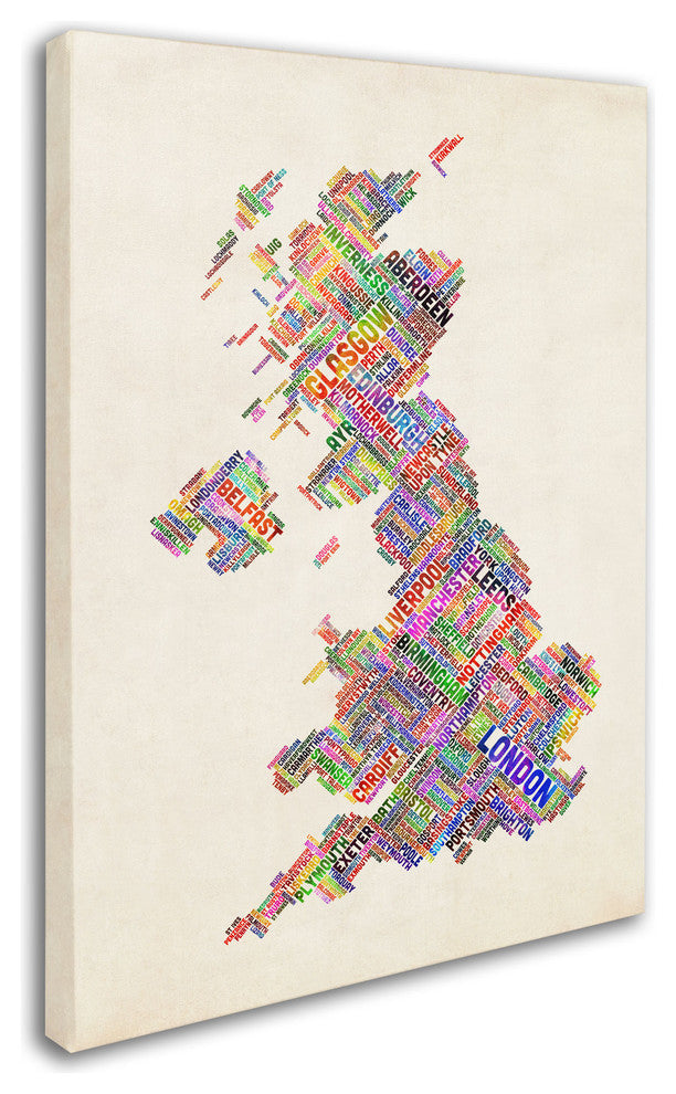 'United Kingdom I' Canvas Art by Michael Tompsett