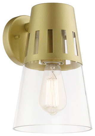 Covington 1-Light Soft Gold Outdoor Medium Wall Lantern