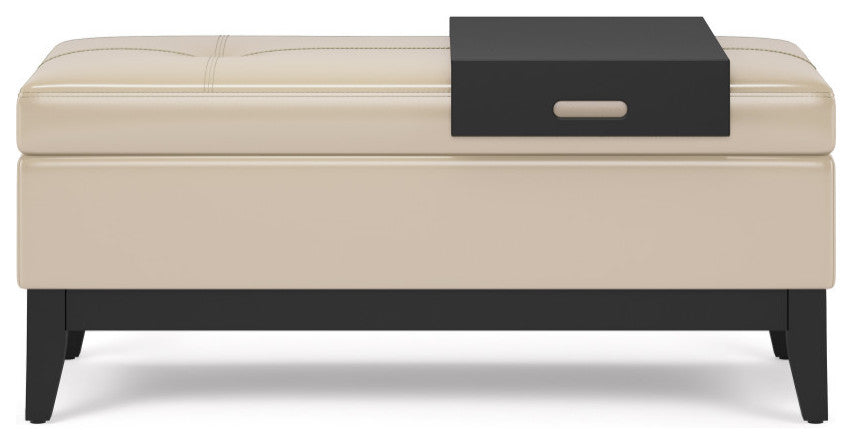Oregon Storage Ottoman Bench with Tray