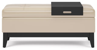 Oregon Storage Ottoman Bench with Tray