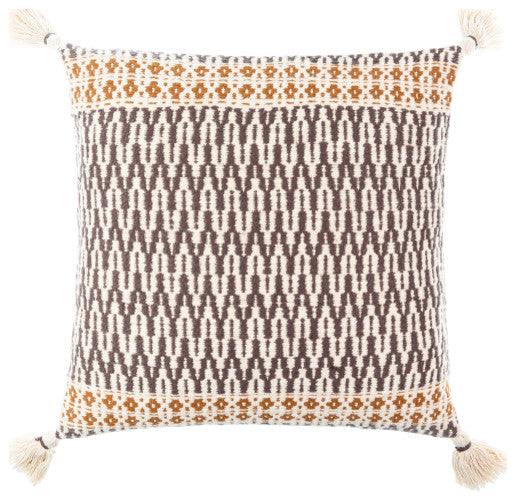 Surya Provo Pillow Shell With Down Insert 18"H X 18"W