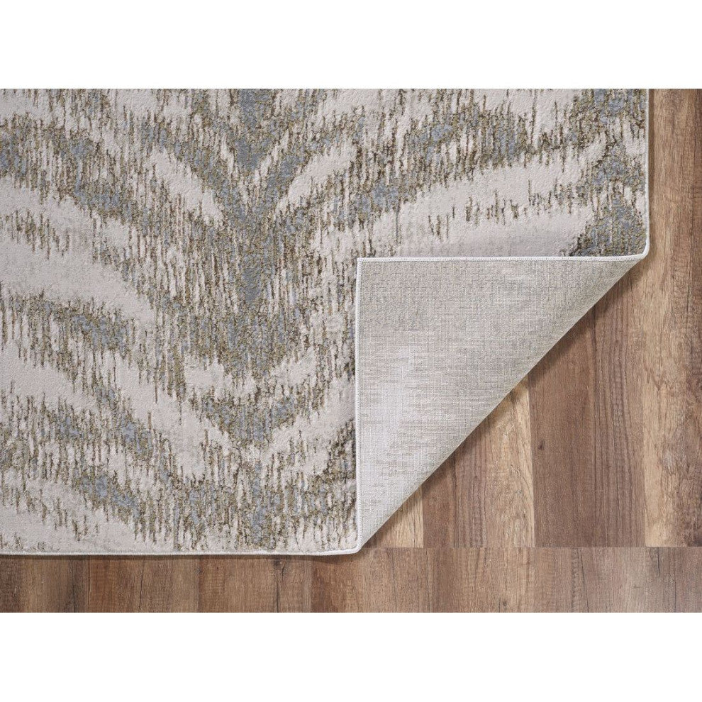 KAS Luna 7140 Birch Platinum Area Rug, 5'3"x7'7"