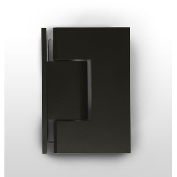 78"x69.75" Frameless Shower Door Wall Hinge, Matte Black