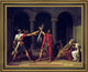 Jacques-Louis David Oath of the Horatii Framed Premium Canvas Print, 28"x21"