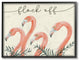Stupell Industries Flock Off Funny Flamingo Animal Word Design, 11 x 14
