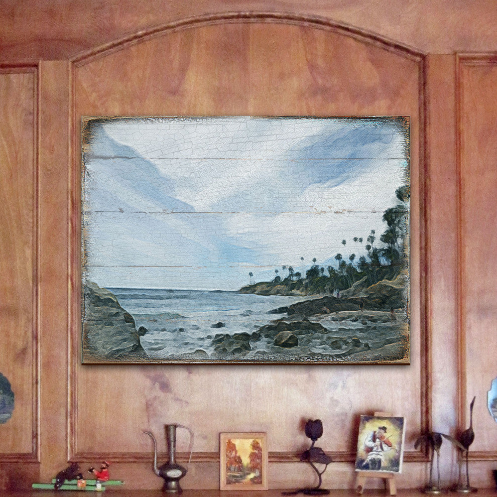 Surfer Wooden Coastal Wall Art, Medium 18x12