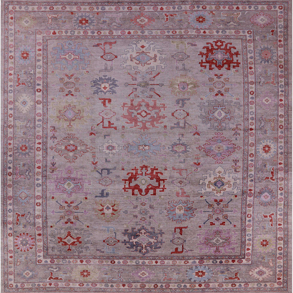 Ahgly Company Indoor Square Mid-Century Modern Area Rugs, 4' Square
