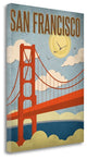 "San Francisco Golden Gate Bridge" By Renee Pulve, Giclee on Gallery Wrap Canvas