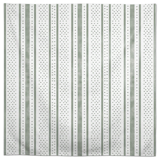 Polka Dot Watercolor Stripes 58x58 Tablecloth