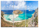 "Balos Beach at Crete Island Greece" Beach Metal Wall Art, 3 Panels, 36"x28"
