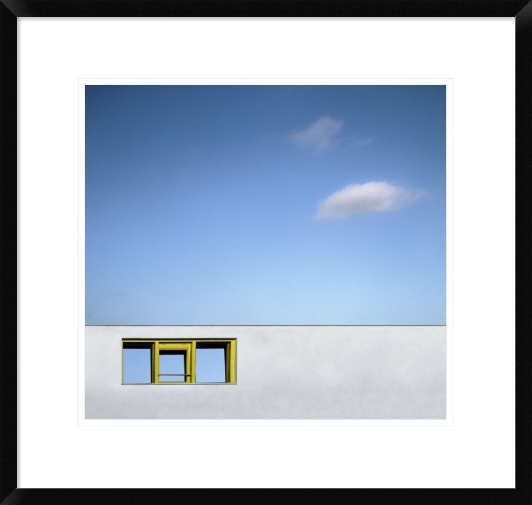"Yellow Window" Framed Digital Print by Gilbert Claes, 24x22"