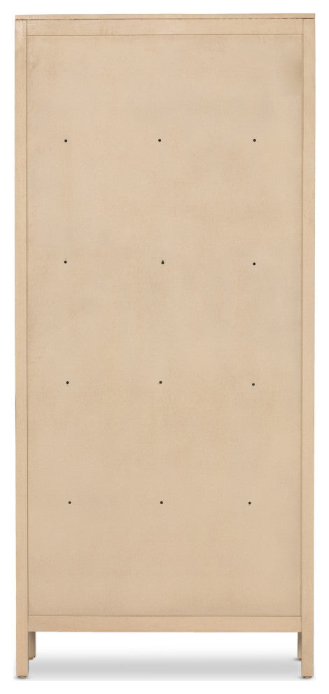 Back view of cabinet on white background.