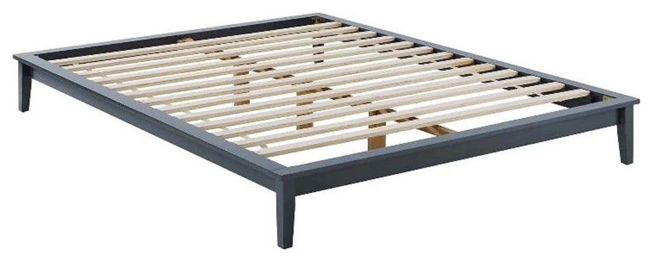 Lodge Queen Wood Platform Bed Frame