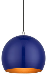 Piedmont 1-Light Shiny Cobalt Blue Globe Pendant