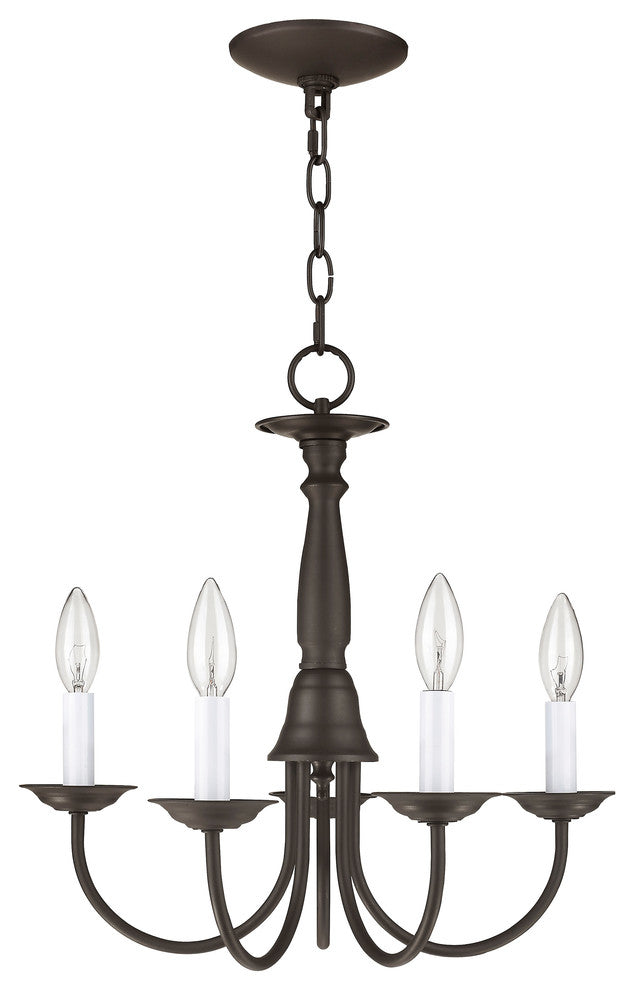 Home Basics Chandelier, Bronze