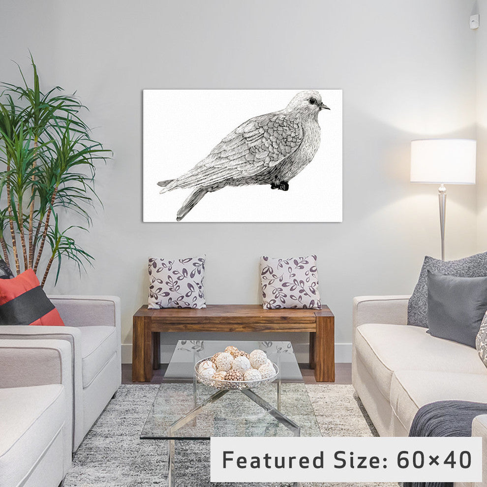 "Peace And Joy Dove Element" by Sara Zieve Miller, 40x26x1.5