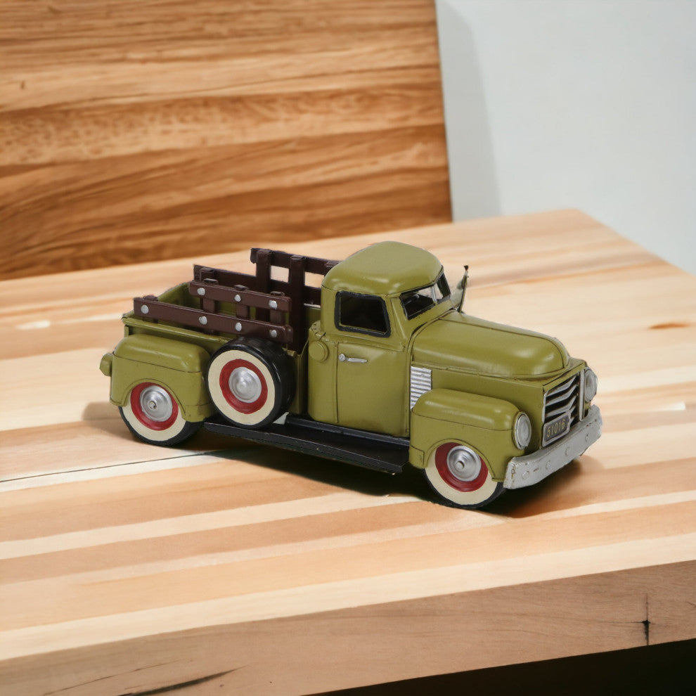 Hand-Painted Pickup Truck, Yellow
