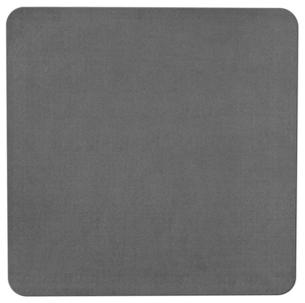 Skid-Resistant Area Rug Gray, 6'x6'