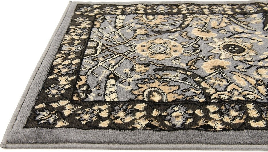 Unique Loom Dark Gray Espahan Cape Cod 2' 2 x 3' 0 Area Rug