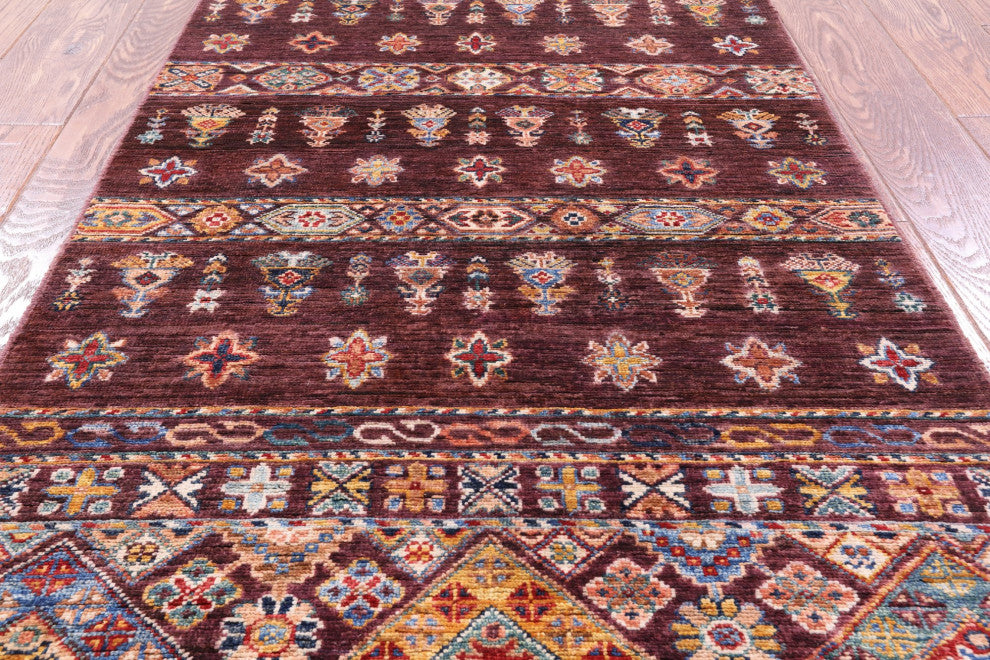 Tribal Khorjin Handmade Runner Rug 2' 9" X 9' 11" Q8400