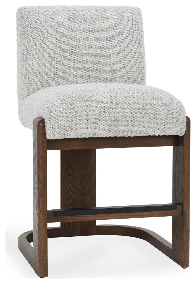 Chelsea 26" Ivory Upholstered Counter Stool
